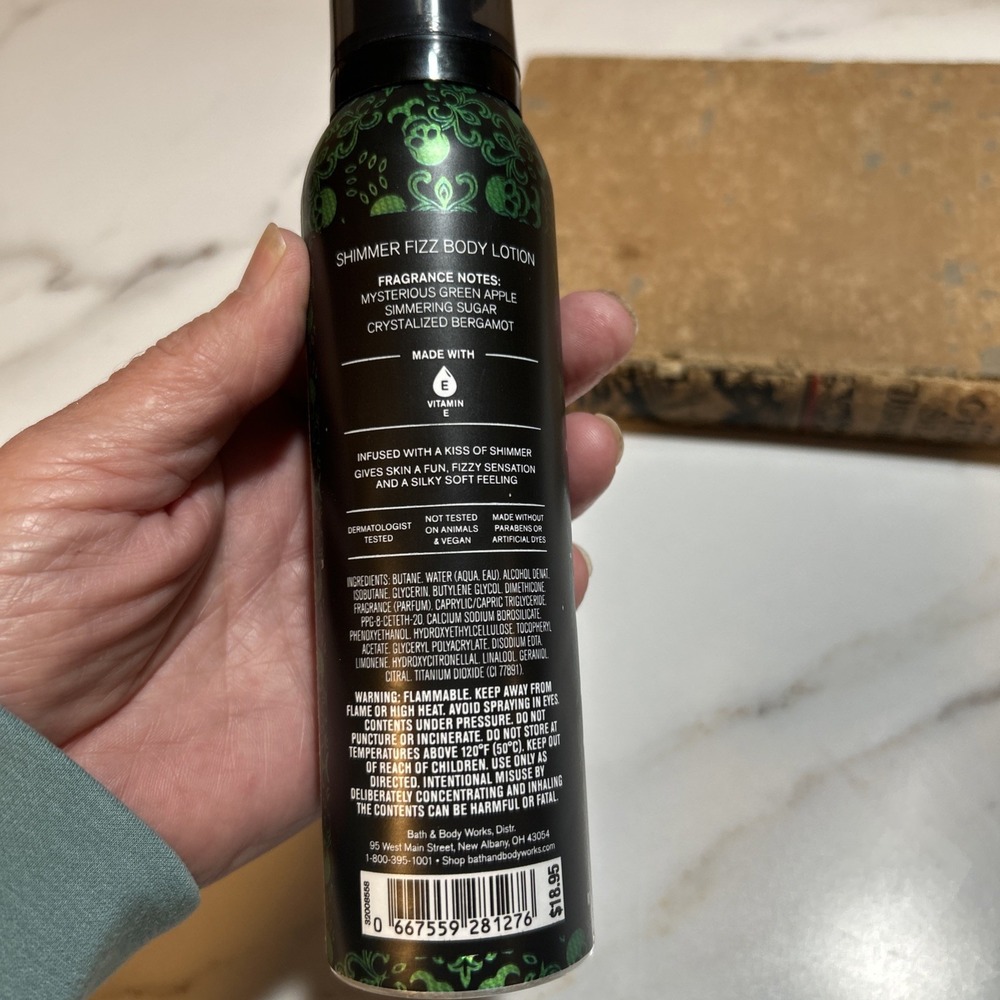 Bath & Body Works Candy Apple Cauldron Shimmer Fizz Lotion - Picture 3 of 4